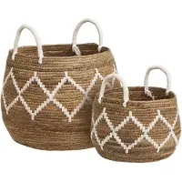 House Nordic Opbergmand Altea | rotan naturel 41x32x41 cm opbergmanden | NADUVI
