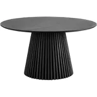 Ebuy24 Eettafel Osaka | hout zwart 140x75x140 cm eettafels | NADUVI