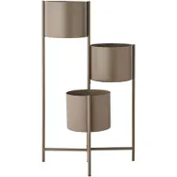 House Nordic Bloempot Nord | metaal bruin 22.5x75.5x23 cm bloempotten | NADUVI