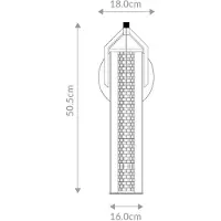 Quintiesse LED Wandlamp Espada | 18W 3000K 930 | Polished Chrome