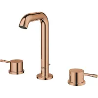 GROHE Essence - Wastafelkraan met afvoerplug, 3-gats installatie, Warm Sunset 20296DA1