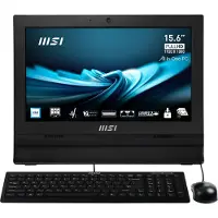 MSI PRO/AP162T ADL-04SCZ, 15,6 inch, FHD, Touchscreen, Intel N100, 4GB RAM, 128GB SSD, UHD, Windows 11 Pro, zwart, 3R