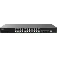 Grandstream Networks GWN7813 Layer-3 Managed Switch 24-poorts (24 Havens), Netwerkschakelaar, Grijs