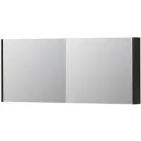 Ink SPK1 Spiegelkast 2 Deuren - 140x60cm - Intens Eiken - Spiegels, Spiegelkasten - 8718835101909