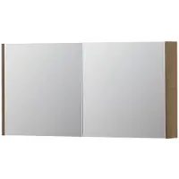 Ink SPK1 Spiegelkast 2 Deuren - 120x60cm - Fineer Ash Grey - Spiegels, Spiegelkasten - 8718835101657