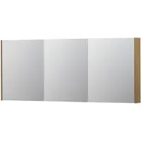 Ink SPK2 Spiegelkast 3 Deuren - 180x74cm - Fineer Natur - Spiegels, Spiegelkasten - 8718835093570