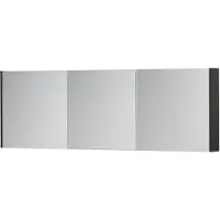 Ink SPK1 Spiegelkast 3 Deuren - 180x60cm - Mat Antraciet - Spiegels, Spiegelkasten - 8718835102425