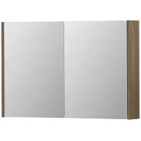 Ink SPK1 Spiegelkast 2 Deuren - 90x60cm - Zuiver Eiken - Spiegels, Spiegelkasten - 8718835101077