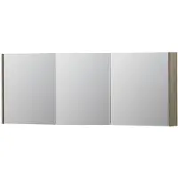 Ink SPK1 Spiegelkast 3 Deuren - 160x60cm - Greige Eiken - Spiegels, Spiegelkasten - 8718835102050