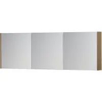 Ink SPK1 Spiegelkast 3 Deuren - 180x60cm - Fineer Ash Grey - Spiegels, Spiegelkasten - 8718835102494