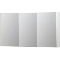 Ink SPK2 Spiegelkast 3 Deuren - 140x74cm - Hoogglans Wit - Spiegels, Spiegelkasten - 8718835092863