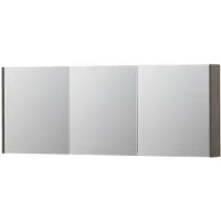Ink SPK1 Spiegelkast 3 Deuren - 160x60cm - Mat Taupe - Spiegels, Spiegelkasten - 8718835102166