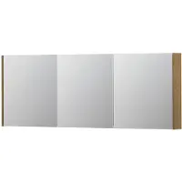 Ink SPK1 Spiegelkast 3 Deuren - 160x60cm - Fineer Natur - Spiegels, Spiegelkasten - 8718835102203