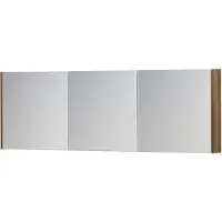 Ink SPK1 Spiegelkast 3 Deuren - 180x60cm - Massief Eiken Aqua - Spiegels, Spiegelkasten - 8718835102456