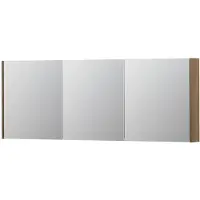 Ink SPK1 Spiegelkast 3 Deuren - 160x60cm - Fineer Ash Grey - Spiegels, Spiegelkasten - 8718835102210