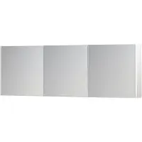 Ink SPK1 Spiegelkast 3 Deuren - 180x60cm - Hoogglans Wit - Spiegels, Spiegelkasten - 8718835102388