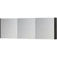 Ink SPK1 Spiegelkast 3 Deuren - 180x60cm - Houtskool Eiken - Spiegels, Spiegelkasten - 8718835102296