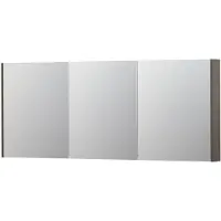Ink SPK2 Spiegelkast 3 Deuren - 180x74cm - Mat Taupe - Spiegels, Spiegelkasten - 8718835093402