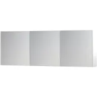 Ink SPK1 Spiegelkast 3 Deuren - 180x60cm - Mat Wit - Spiegels, Spiegelkasten - 8718835102401