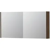 Ink SPK1 Spiegelkast 2 Deuren - 120x60cm - Fineer Chocolate - Spiegels, Spiegelkasten - 8718835101664