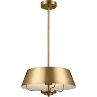 Kichler LED Hanglamp Luella | 3X E14 Max 40W | Dimbaar | Brushed Natural Brass