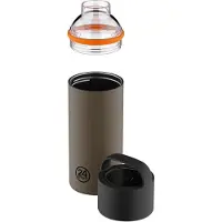 24Bottles Drinkfles 'Spin' bruin / zwart