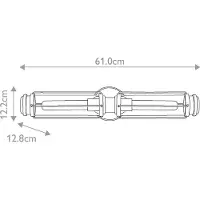 HINKLEY LED Wandlamp Masthead | 2X E27 Max 40W | IP44 | Dimbaar | Heritage Brass & Black