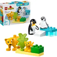 LEGO Families van wilde dieren: pinguïns en leeuwen