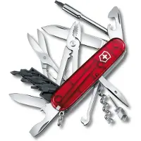 Victorinox Zakmes Victorinox CyberTool 34 Transparant Rood