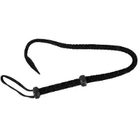 Zado – 69 cm Lederen ‘Riding Crop’ Zweep met Luxe Uitstraling voor BDSM Training – Zwart