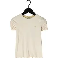 Like Flo T-shirt ecru rib gebreid Meisjes Viscose Ronde hals Effen - maat 104