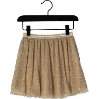 Like Flo plissé rok met glitter goud Meisjes Polyester Effen - maat 104