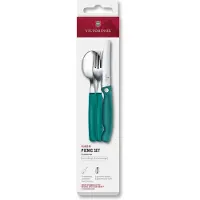 Victorinox Swiss Classic Picnic Set 6.7194.3FC1 Green, 3-delige bestekset
