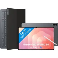 Samsung Galaxy Tab S11 Ultra 14,6 inch 512GB Wifi en 5G Grijs + Toetsenbord Hoes QWERTY
