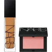 Nars Natural Longwear Foundation 30ml and Blush Orgasm 4.8g Bundle (Various Shades) - Fiji