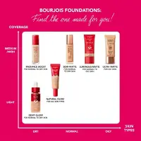 Bourjois Foundation - - ALWAYS 420 LIGHT - Kleur Licht - Voor alle huidtypen - 30ml