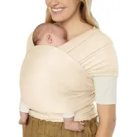 Ergobaby Rekbare omslagdoek - Aura Wrap Gebreid - Cream - - OneSize - Draagdoeken