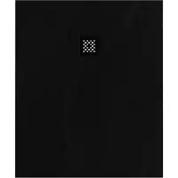 Brauer Douchebak Asteroid 100x120cm incl. antislip en antibacterieel mineraalmarmer mat zwart