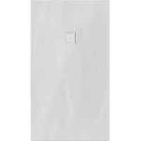 Brauer Douchebak Asteroid 90x160 incl. antislip en antibacterieel mineraalmarmer mat wit