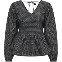 ONLY Blouse 'JDYVilda' cappuccino / lichtgrijs / zwart