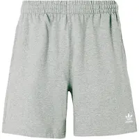 Adidas Originals Broek 'ESS' grijs gemêleerd / wit