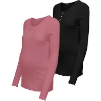 ONLY Maternity Shirt 'OLMVista' pitaja roze / zwart