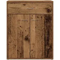 vidaXL Dressoir 60x30x75 cm bewerkt hout oud houtkleurig