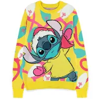 Lilo & Stitch Disney - Stitch Kersttrui - L - Geel
