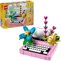 LEGO Creator 3in1 Typemachine met bloemen, Keytar en bloempot Speelgoed voor Kinderen 31169