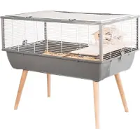 Zolux Knaagdierkooi Neo Nigha - Dierenverblijf - 78x48x64.5 cm Grijs