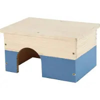 Zolux neolife houten huisje cavia blauw