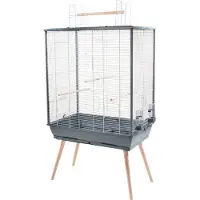 Zolux vogelkooi neo jili xl grijs - 81x48x132cm