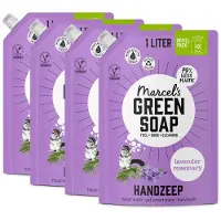 Marcel's Green Soap Handzeep Navulling - Grootverpakking - Lavendel & Rozemarijn - 4 x 1L