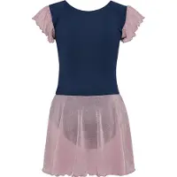Hummel Jurk donkerblauw / lichtroze